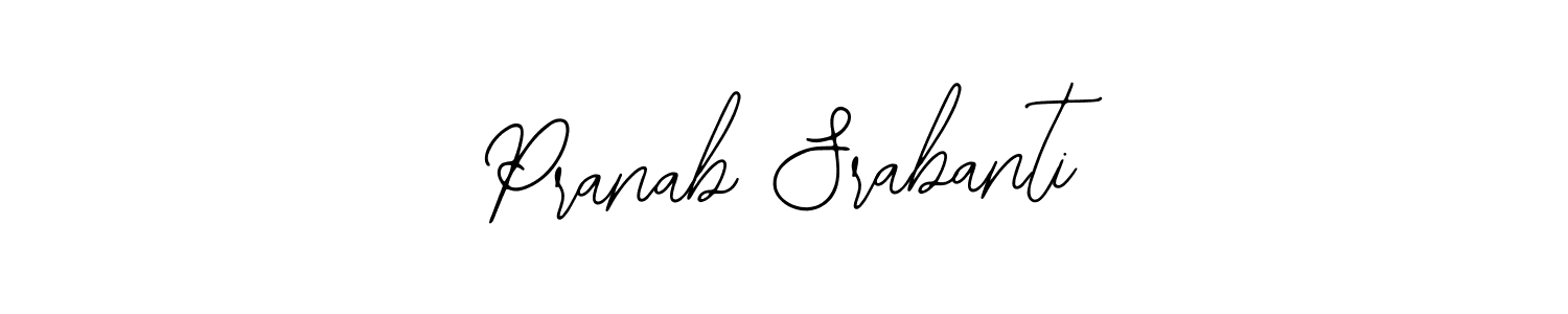 How to make Pranab Srabanti name signature. Use Bearetta-2O07w style for creating short signs online. This is the latest handwritten sign. Pranab Srabanti signature style 12 images and pictures png