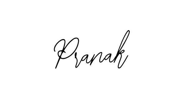 How to make Pranak name signature. Use Bearetta-2O07w style for creating short signs online. This is the latest handwritten sign. Pranak signature style 12 images and pictures png
