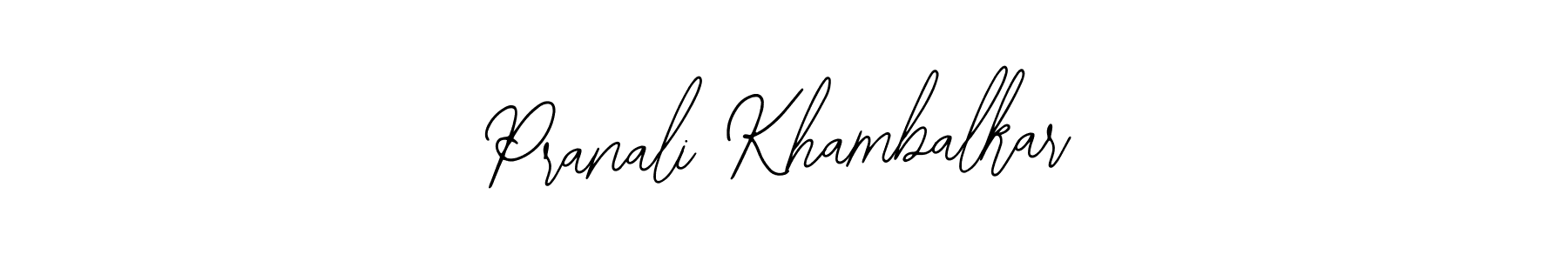 How to make Pranali Khambalkar name signature. Use Bearetta-2O07w style for creating short signs online. This is the latest handwritten sign. Pranali Khambalkar signature style 12 images and pictures png