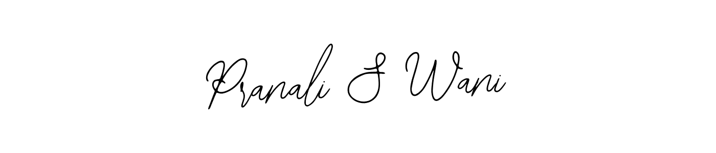 if you are searching for the best signature style for your name Pranali S Wani. so please give up your signature search. here we have designed multiple signature styles  using Bearetta-2O07w. Pranali S Wani signature style 12 images and pictures png
