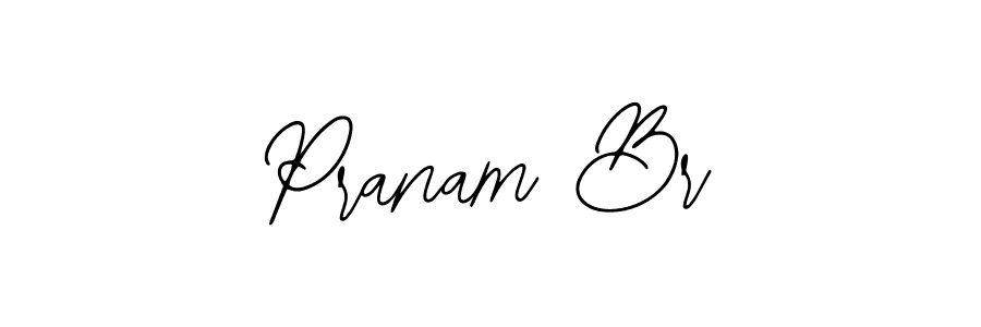 Use a signature maker to create a handwritten signature online. With this signature software, you can design (Bearetta-2O07w) your own signature for name Pranam Br. Pranam Br signature style 12 images and pictures png