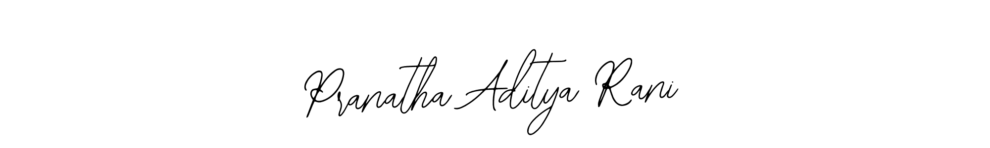 Make a beautiful signature design for name Pranatha Aditya Rani. With this signature (Bearetta-2O07w) style, you can create a handwritten signature for free. Pranatha Aditya Rani signature style 12 images and pictures png