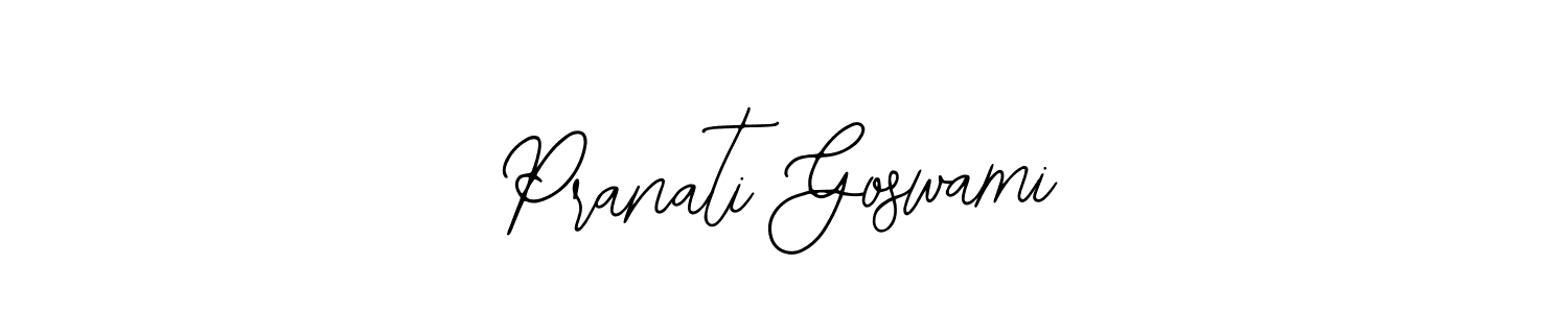 Make a beautiful signature design for name Pranati Goswami. With this signature (Bearetta-2O07w) style, you can create a handwritten signature for free. Pranati Goswami signature style 12 images and pictures png