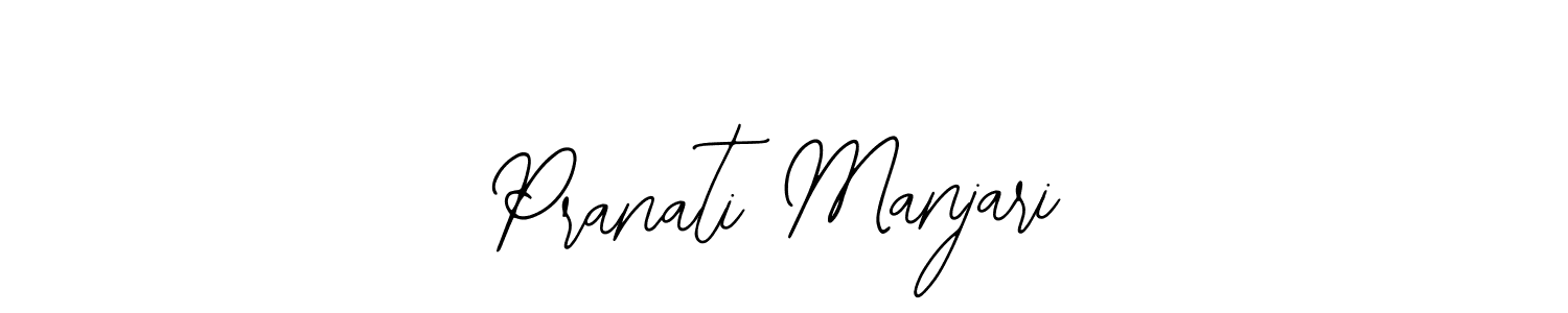 Use a signature maker to create a handwritten signature online. With this signature software, you can design (Bearetta-2O07w) your own signature for name Pranati Manjari. Pranati Manjari signature style 12 images and pictures png