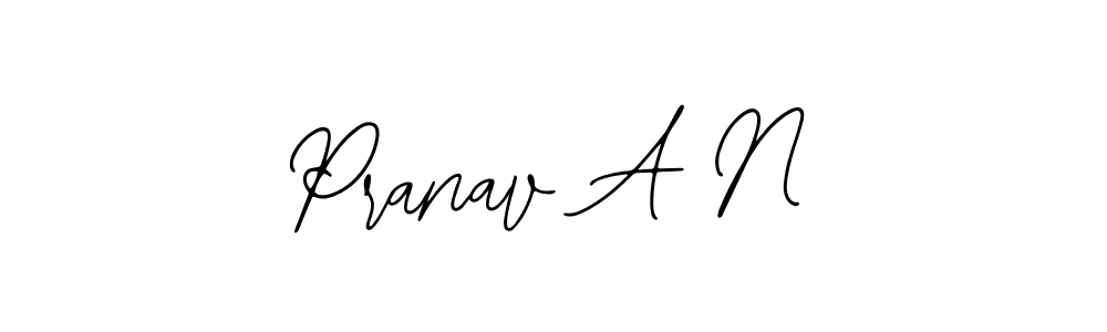 Also we have Pranav A N name is the best signature style. Create professional handwritten signature collection using Bearetta-2O07w autograph style. Pranav A N signature style 12 images and pictures png