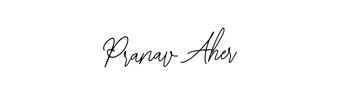 Design your own signature with our free online signature maker. With this signature software, you can create a handwritten (Bearetta-2O07w) signature for name Pranav Aher. Pranav Aher signature style 12 images and pictures png