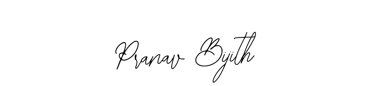 How to make Pranav Bijith name signature. Use Bearetta-2O07w style for creating short signs online. This is the latest handwritten sign. Pranav Bijith signature style 12 images and pictures png