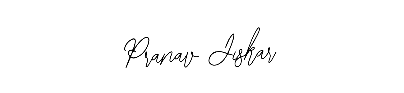 You should practise on your own different ways (Bearetta-2O07w) to write your name (Pranav Jiskar) in signature. don't let someone else do it for you. Pranav Jiskar signature style 12 images and pictures png
