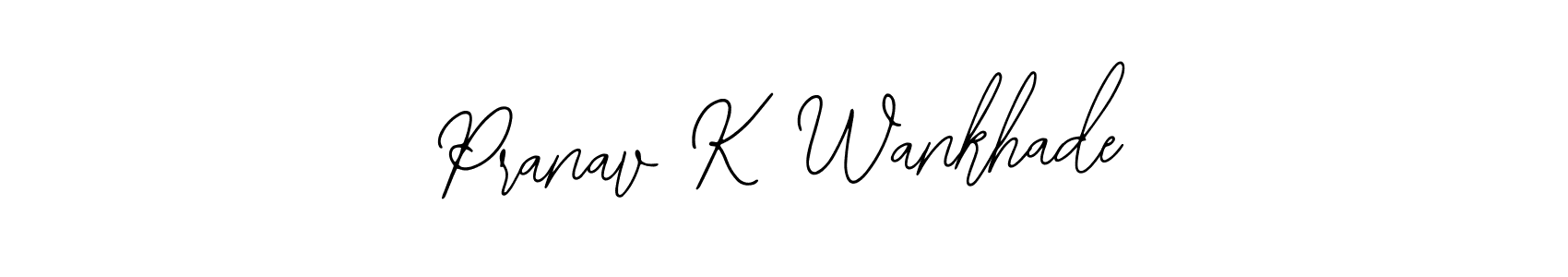 if you are searching for the best signature style for your name Pranav K Wankhade. so please give up your signature search. here we have designed multiple signature styles  using Bearetta-2O07w. Pranav K Wankhade signature style 12 images and pictures png