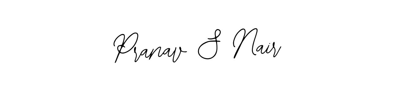 Design your own signature with our free online signature maker. With this signature software, you can create a handwritten (Bearetta-2O07w) signature for name Pranav S Nair. Pranav S Nair signature style 12 images and pictures png