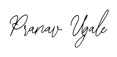 A sleek calligraphic signature for name Pranav Ugale utilizing Bearetta-2O07w styling. Great for adding personal signatures to photos and art. Pranav Ugale signature style 12 images and pictures png