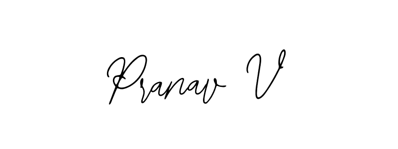 Create a beautiful signature design for name Pranav V. With this signature (Bearetta-2O07w) fonts, you can make a handwritten signature for free. Pranav V signature style 12 images and pictures png