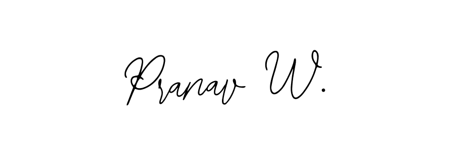See photos of Pranav W. official signature by Spectra . Check more albums & portfolios. Read reviews & check more about Bearetta-2O07w font. Pranav W. signature style 12 images and pictures png