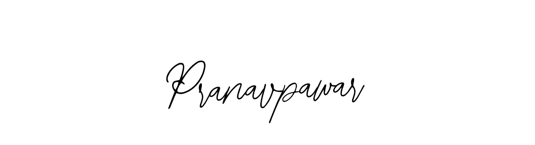 How to make Pranavpawar name signature. Use Bearetta-2O07w style for creating short signs online. This is the latest handwritten sign. Pranavpawar signature style 12 images and pictures png