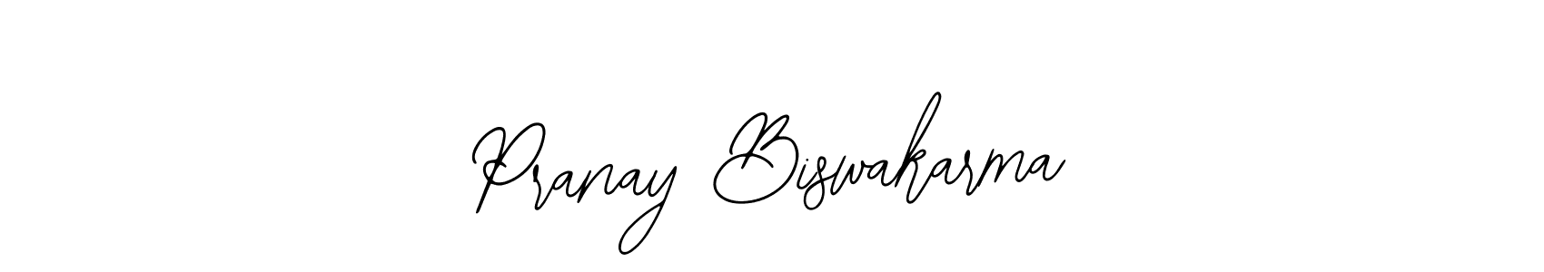 Use a signature maker to create a handwritten signature online. With this signature software, you can design (Bearetta-2O07w) your own signature for name Pranay Biswakarma. Pranay Biswakarma signature style 12 images and pictures png