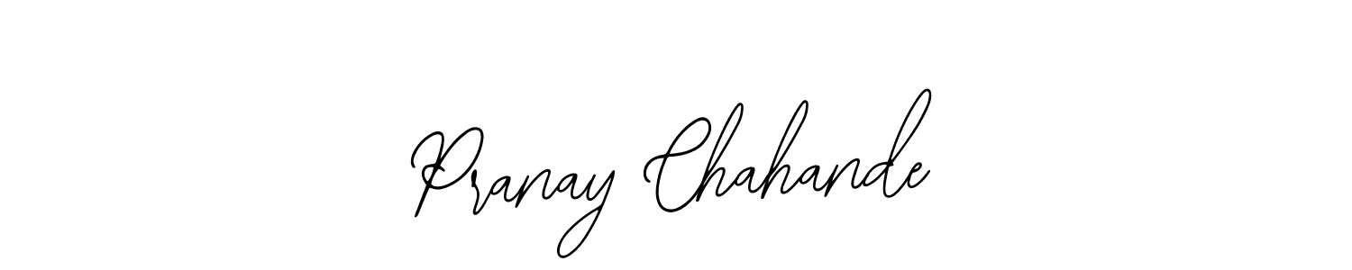 Similarly Bearetta-2O07w is the best handwritten signature design. Signature creator online .You can use it as an online autograph creator for name Pranay Chahande. Pranay Chahande signature style 12 images and pictures png