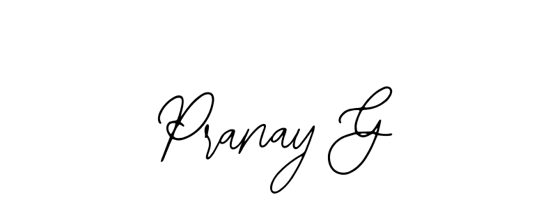 Create a beautiful signature design for name Pranay G. With this signature (Bearetta-2O07w) fonts, you can make a handwritten signature for free. Pranay G signature style 12 images and pictures png