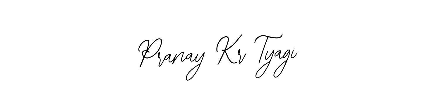 How to make Pranay Kr Tyagi name signature. Use Bearetta-2O07w style for creating short signs online. This is the latest handwritten sign. Pranay Kr Tyagi signature style 12 images and pictures png