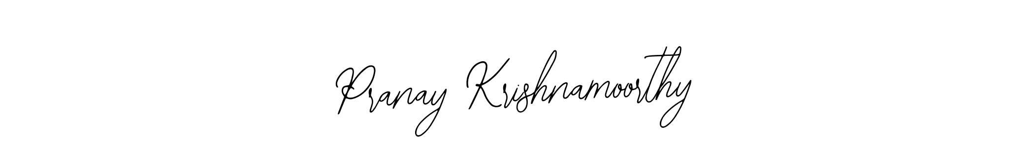 Design your own signature with our free online signature maker. With this signature software, you can create a handwritten (Bearetta-2O07w) signature for name Pranay Krishnamoorthy. Pranay Krishnamoorthy signature style 12 images and pictures png