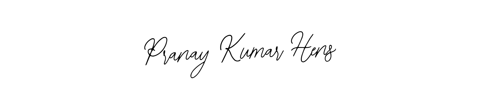How to make Pranay Kumar Hens name signature. Use Bearetta-2O07w style for creating short signs online. This is the latest handwritten sign. Pranay Kumar Hens signature style 12 images and pictures png