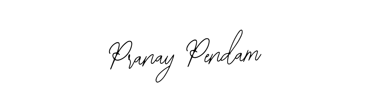 How to make Pranay Pendam signature? Bearetta-2O07w is a professional autograph style. Create handwritten signature for Pranay Pendam name. Pranay Pendam signature style 12 images and pictures png