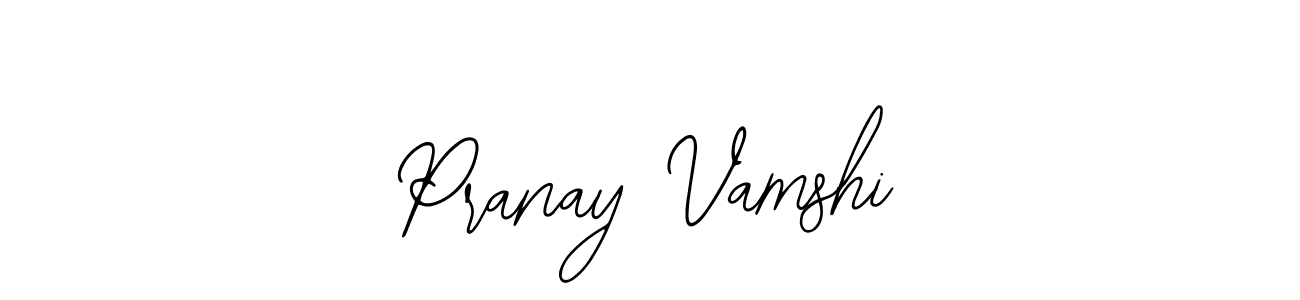 Make a beautiful signature design for name Pranay Vamshi. With this signature (Bearetta-2O07w) style, you can create a handwritten signature for free. Pranay Vamshi signature style 12 images and pictures png