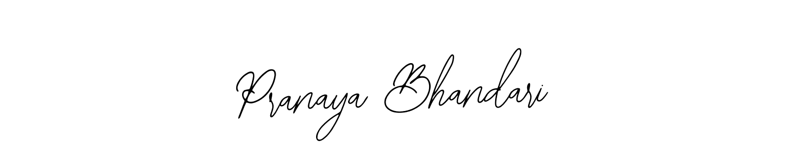 Design your own signature with our free online signature maker. With this signature software, you can create a handwritten (Bearetta-2O07w) signature for name Pranaya Bhandari. Pranaya Bhandari signature style 12 images and pictures png