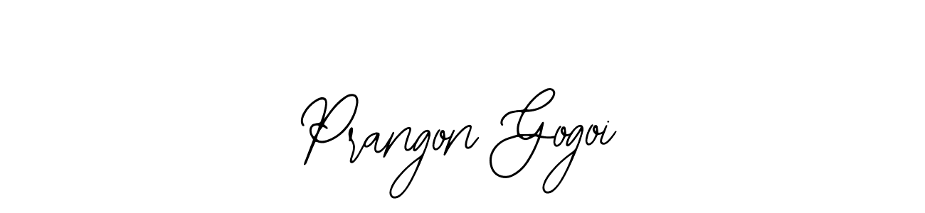 How to make Prangon Gogoi name signature. Use Bearetta-2O07w style for creating short signs online. This is the latest handwritten sign. Prangon Gogoi signature style 12 images and pictures png