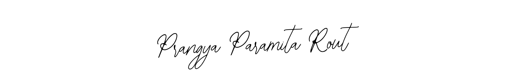 How to make Prangya Paramita Rout name signature. Use Bearetta-2O07w style for creating short signs online. This is the latest handwritten sign. Prangya Paramita Rout signature style 12 images and pictures png