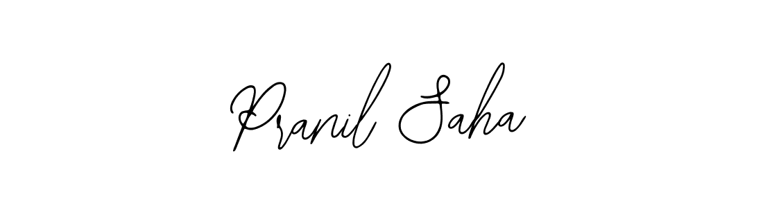 Use a signature maker to create a handwritten signature online. With this signature software, you can design (Bearetta-2O07w) your own signature for name Pranil Saha. Pranil Saha signature style 12 images and pictures png