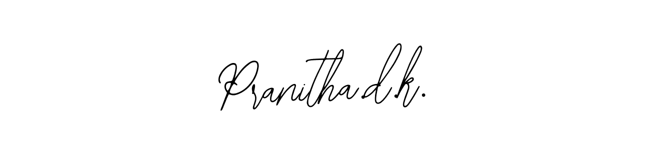 Create a beautiful signature design for name Pranitha.d.k.. With this signature (Bearetta-2O07w) fonts, you can make a handwritten signature for free. Pranitha.d.k. signature style 12 images and pictures png