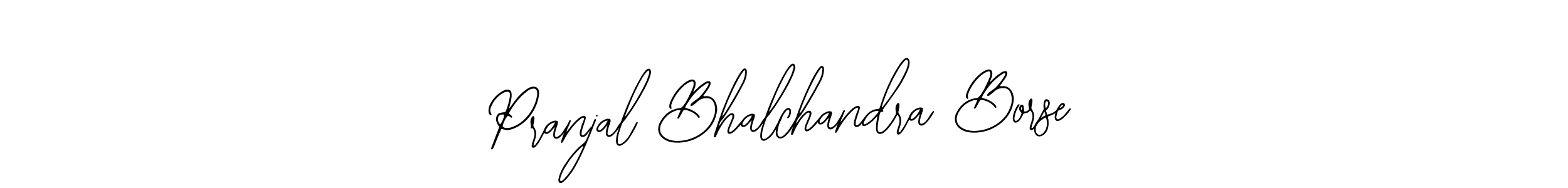 Make a beautiful signature design for name Pranjal Bhalchandra Borse. With this signature (Bearetta-2O07w) style, you can create a handwritten signature for free. Pranjal Bhalchandra Borse signature style 12 images and pictures png