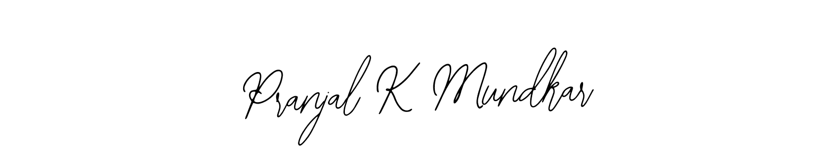 Pranjal K Mundkar stylish signature style. Best Handwritten Sign (Bearetta-2O07w) for my name. Handwritten Signature Collection Ideas for my name Pranjal K Mundkar. Pranjal K Mundkar signature style 12 images and pictures png