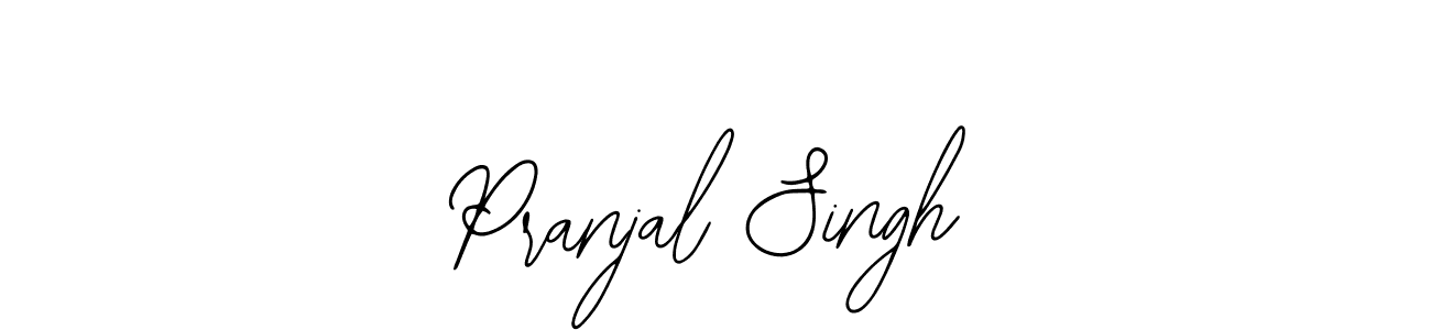 The best way (Bearetta-2O07w) to make a short signature is to pick only two or three words in your name. The name Pranjal Singh include a total of six letters. For converting this name. Pranjal Singh signature style 12 images and pictures png