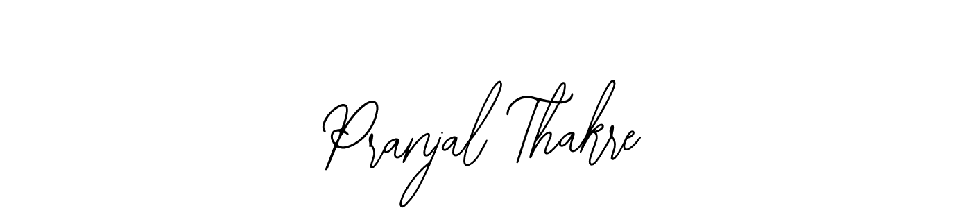 The best way (Bearetta-2O07w) to make a short signature is to pick only two or three words in your name. The name Pranjal Thakre include a total of six letters. For converting this name. Pranjal Thakre signature style 12 images and pictures png