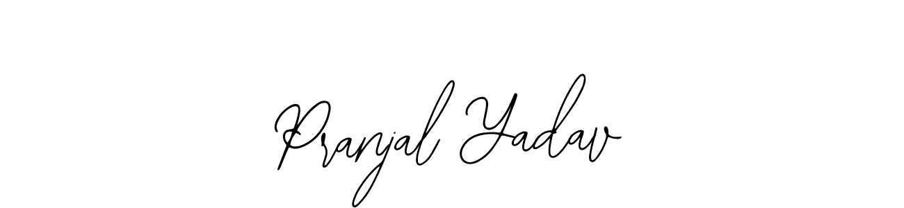 You should practise on your own different ways (Bearetta-2O07w) to write your name (Pranjal Yadav) in signature. don't let someone else do it for you. Pranjal Yadav signature style 12 images and pictures png