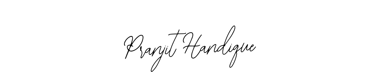 You should practise on your own different ways (Bearetta-2O07w) to write your name (Pranjit Handique) in signature. don't let someone else do it for you. Pranjit Handique signature style 12 images and pictures png