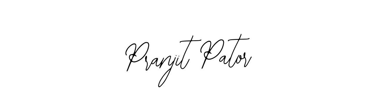 Bearetta-2O07w is a professional signature style that is perfect for those who want to add a touch of class to their signature. It is also a great choice for those who want to make their signature more unique. Get Pranjit Pator name to fancy signature for free. Pranjit Pator signature style 12 images and pictures png