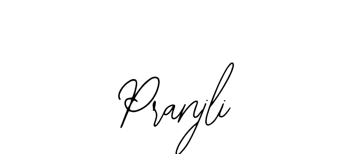 Create a beautiful signature design for name Pranjli. With this signature (Bearetta-2O07w) fonts, you can make a handwritten signature for free. Pranjli signature style 12 images and pictures png