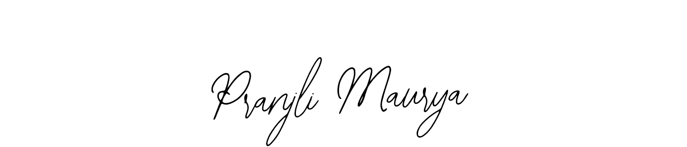 Similarly Bearetta-2O07w is the best handwritten signature design. Signature creator online .You can use it as an online autograph creator for name Pranjli Maurya. Pranjli Maurya signature style 12 images and pictures png