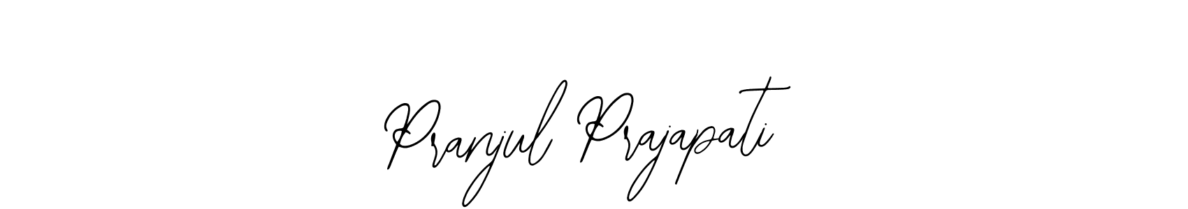 How to Draw Pranjul Prajapati signature style? Bearetta-2O07w is a latest design signature styles for name Pranjul Prajapati. Pranjul Prajapati signature style 12 images and pictures png