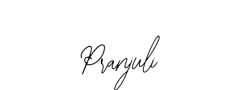 Design your own signature with our free online signature maker. With this signature software, you can create a handwritten (Bearetta-2O07w) signature for name Pranjuli. Pranjuli signature style 12 images and pictures png