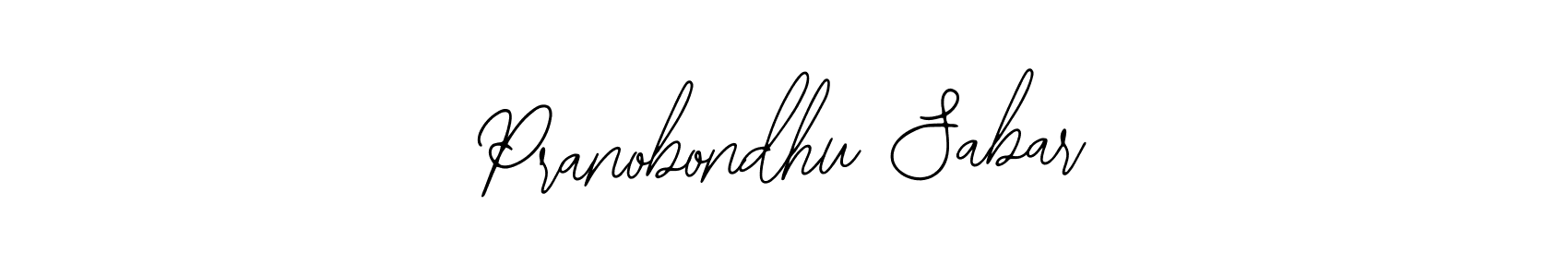 Make a beautiful signature design for name Pranobondhu Sabar. Use this online signature maker to create a handwritten signature for free. Pranobondhu Sabar signature style 12 images and pictures png