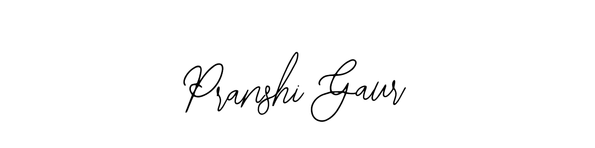 Make a beautiful signature design for name Pranshi Gaur. With this signature (Bearetta-2O07w) style, you can create a handwritten signature for free. Pranshi Gaur signature style 12 images and pictures png