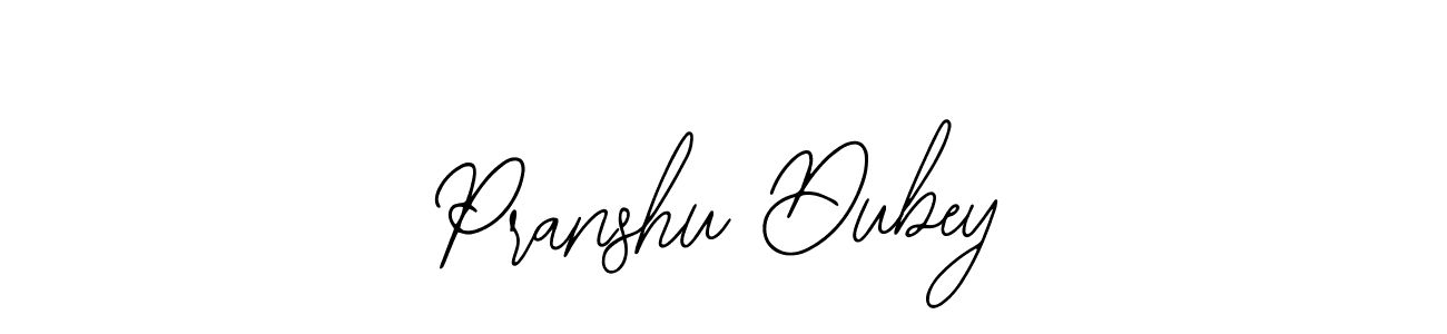 The best way (Bearetta-2O07w) to make a short signature is to pick only two or three words in your name. The name Pranshu Dubey include a total of six letters. For converting this name. Pranshu Dubey signature style 12 images and pictures png