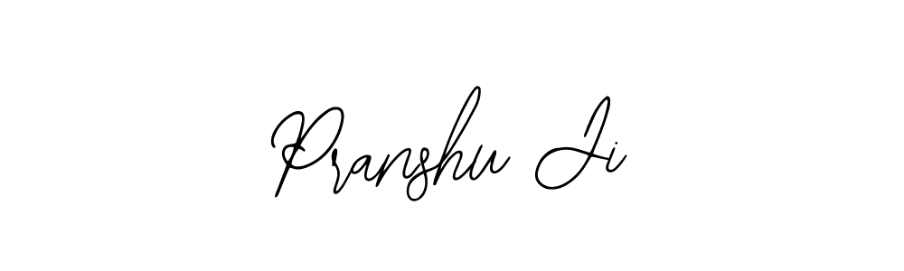 Use a signature maker to create a handwritten signature online. With this signature software, you can design (Bearetta-2O07w) your own signature for name Pranshu Ji. Pranshu Ji signature style 12 images and pictures png