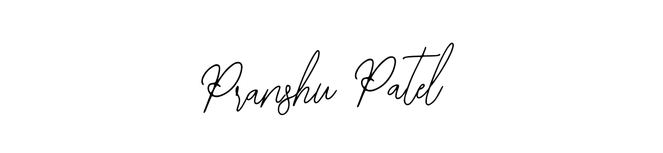 Pranshu Patel stylish signature style. Best Handwritten Sign (Bearetta-2O07w) for my name. Handwritten Signature Collection Ideas for my name Pranshu Patel. Pranshu Patel signature style 12 images and pictures png