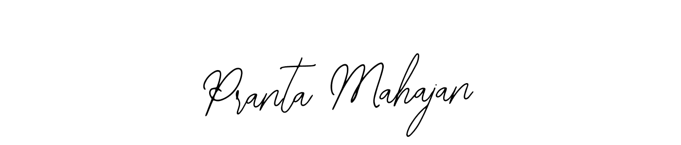 Design your own signature with our free online signature maker. With this signature software, you can create a handwritten (Bearetta-2O07w) signature for name Pranta Mahajan. Pranta Mahajan signature style 12 images and pictures png