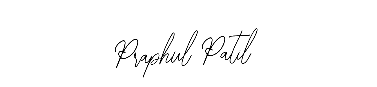 You should practise on your own different ways (Bearetta-2O07w) to write your name (Praphul Patil) in signature. don't let someone else do it for you. Praphul Patil signature style 12 images and pictures png