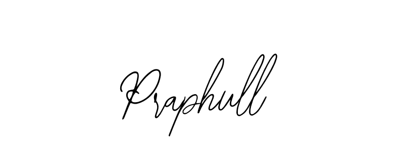 How to make Praphull name signature. Use Bearetta-2O07w style for creating short signs online. This is the latest handwritten sign. Praphull signature style 12 images and pictures png
